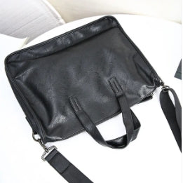Casual portable shoulder bag for men, large-capacity cross-body Korean business travel computer bag, briefcase