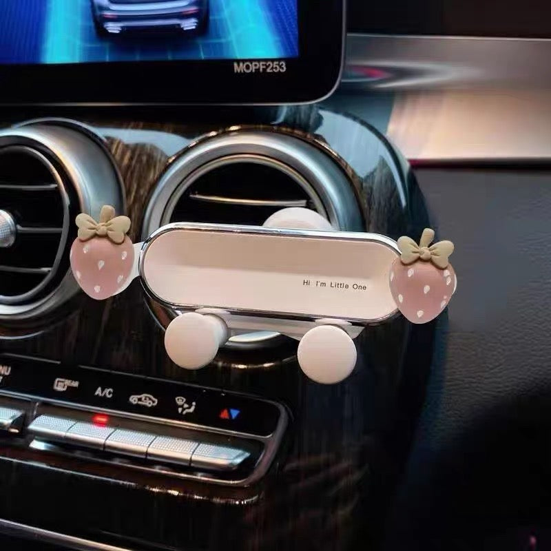 Car mobile phone holder car holder cartoon cute style car air outlet mobile phone navigation fixed support bracket