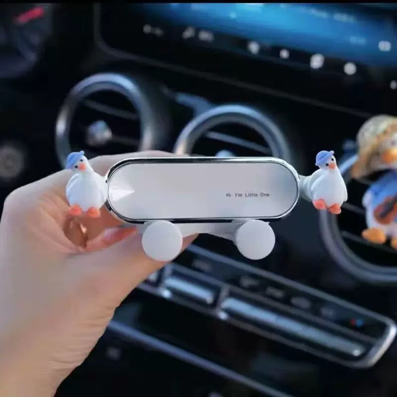 Car mobile phone holder car holder cartoon cute style car air outlet mobile phone navigation fixed support bracket