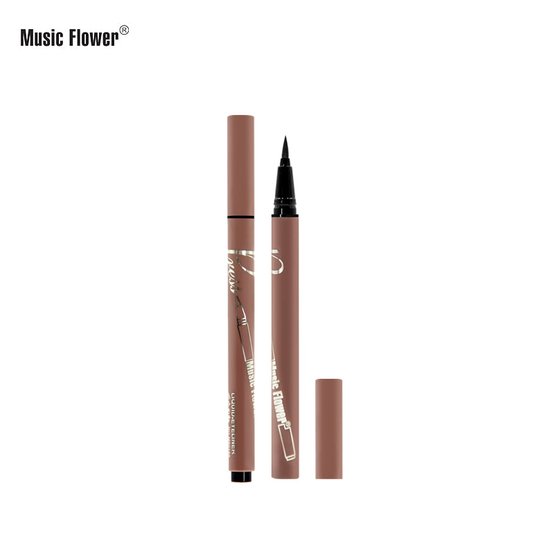 Music Flower Waterproof Long lasting Smudgeproof Fast Dry Press Eyeliner Pencil