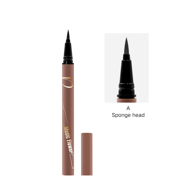 Music Flower Waterproof Long lasting Smudgeproof Fast Dry Press Eyeliner Pencil