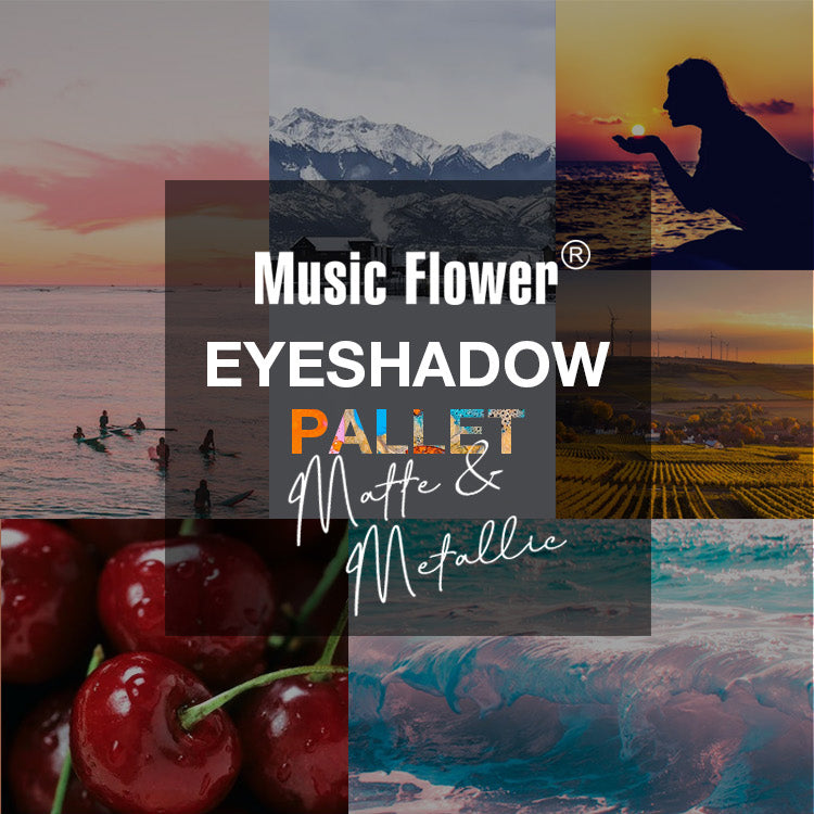 Music Flower 18 Colors Eyeshadow Pallet