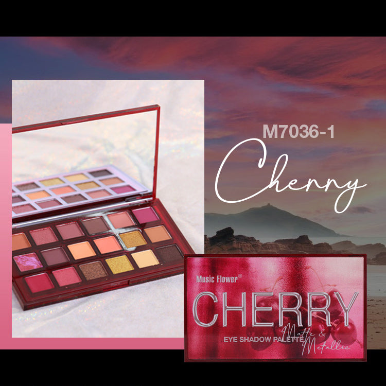 Music Flower 18 Colors Eyeshadow Pallet