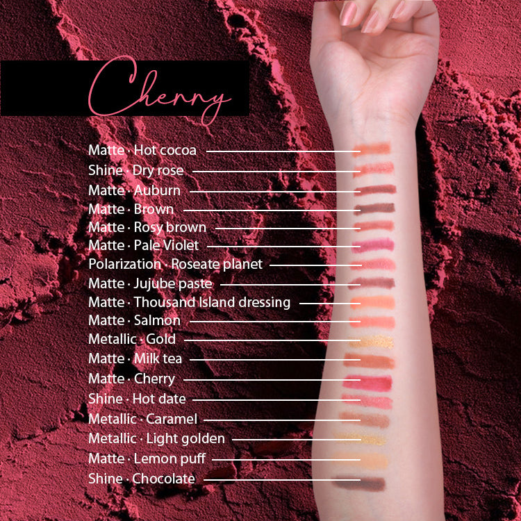 Music Flower 18 Colors Eyeshadow Pallet