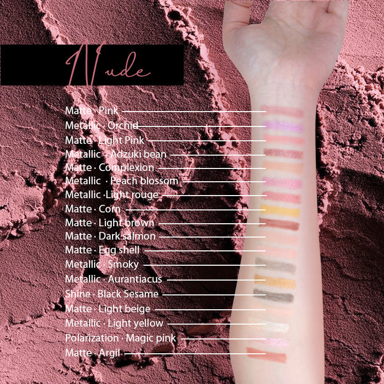 Music Flower 18 Colors Eyeshadow Pallet