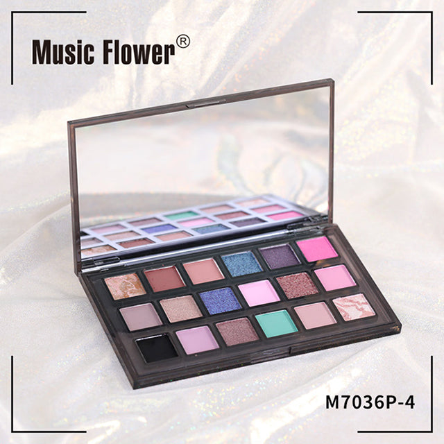 Music Flower 18 Colors Eyeshadow Pallet