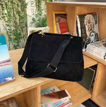 Arimatsuzato Forget Series Pottery Bucket Bag Autumn and Winter New Large Capacity Shoulder Crossbody Bucket Bag