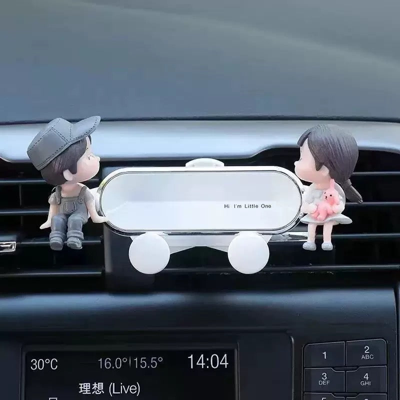 Car mobile phone holder car holder cartoon cute style car air outlet mobile phone navigation fixed support bracket