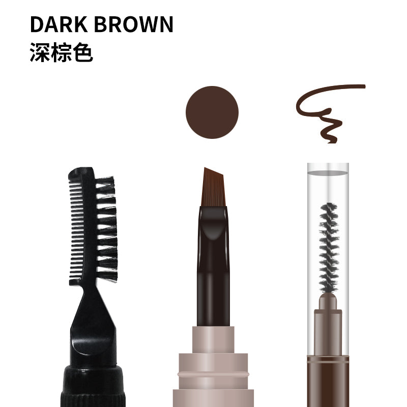 3 PCS Eyebrow Color Set Include Clear Eyebrow Gel，Eyebrow Pencil，Waterproof Eyebrow Pomade ,Long Lasting Eyebrow Makeup Kits