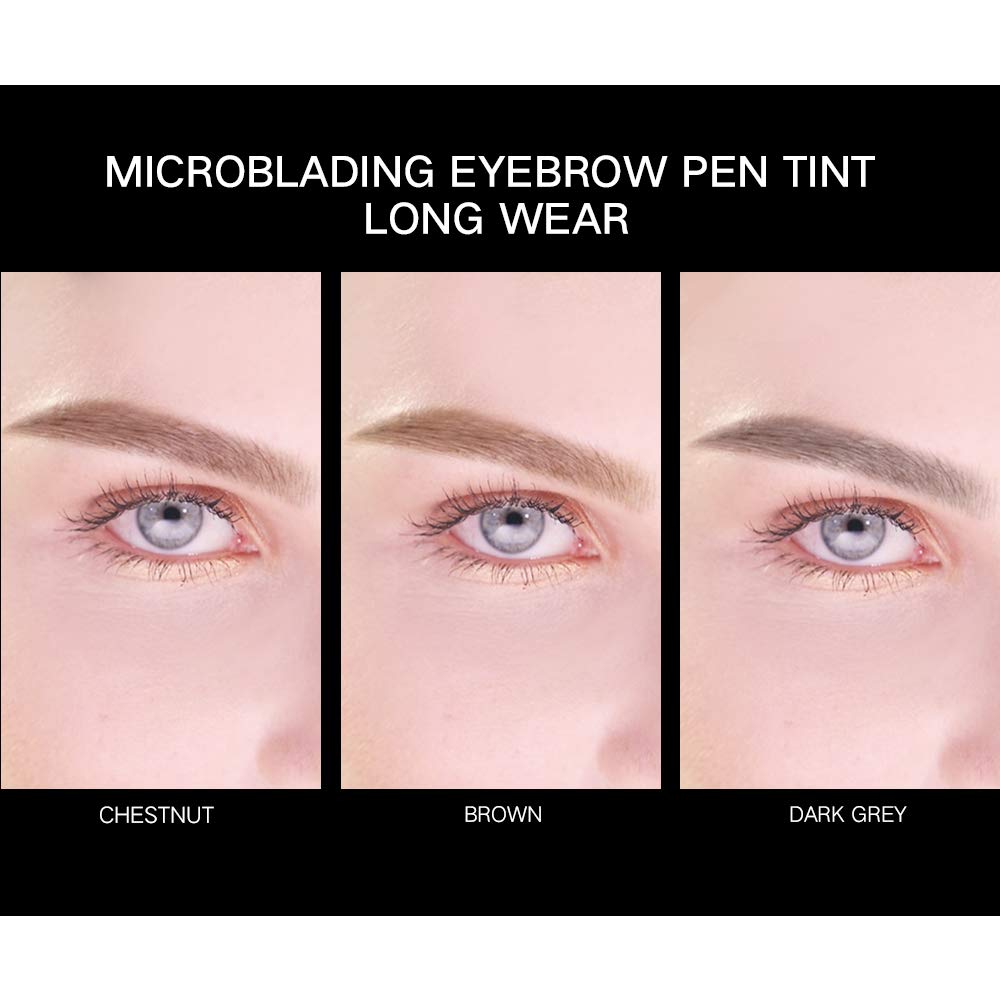 Music Flower 2 in 1 Eyebrow Pencil - Waterproof &amp; Long Lasting Liquid Eyebrow Pen - Dual Ended Pencil Fills and Defines Brow Tint with the Precision &amp; Definition of Microblading