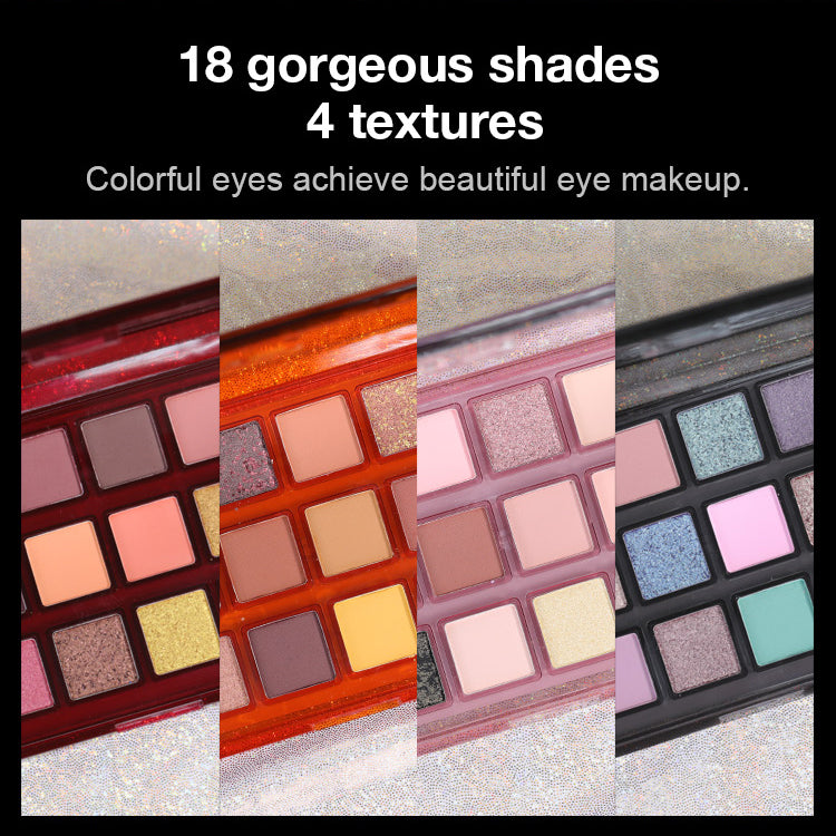 Music Flower 18 Colors Eyeshadow Pallet