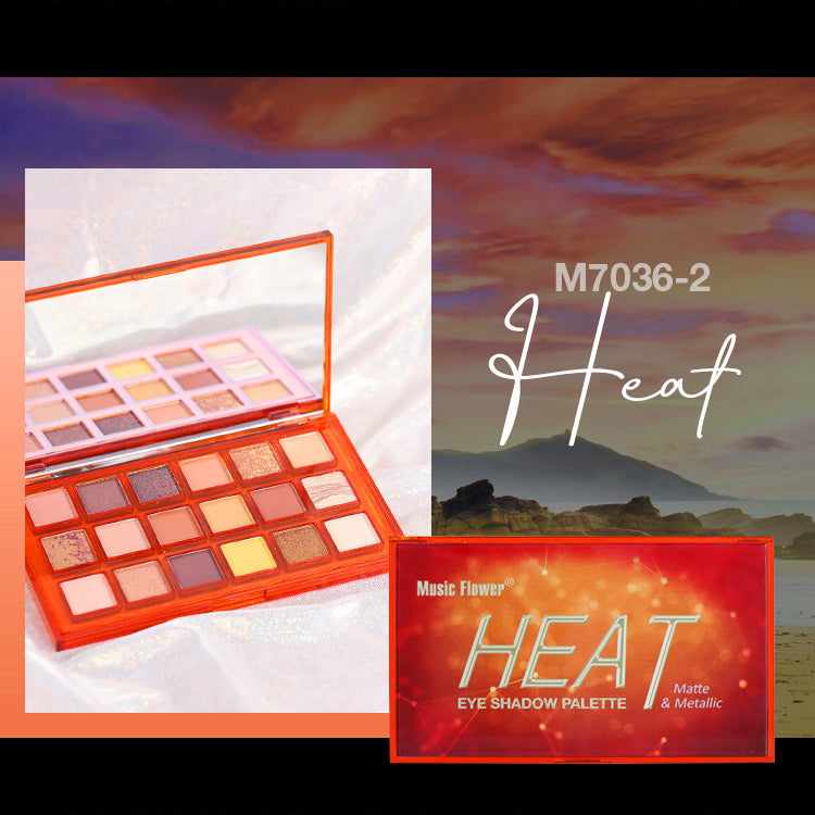 Music Flower 18 Colors Eyeshadow Pallet