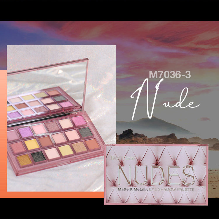 Music Flower 18 Colors Eyeshadow Pallet