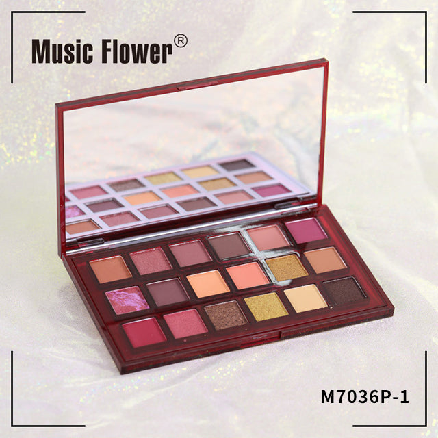 Music Flower 18 Colors Eyeshadow Pallet