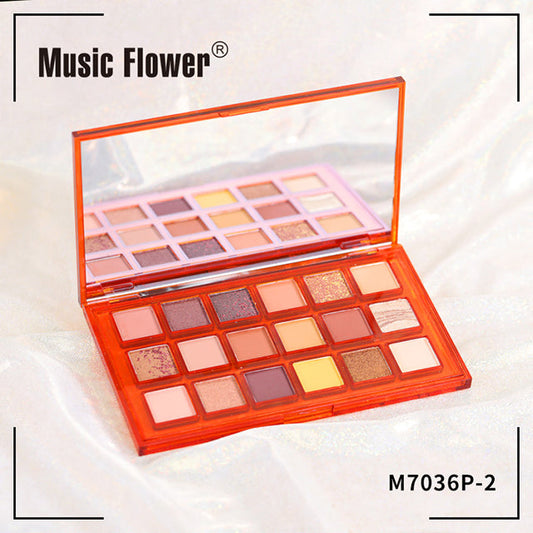 Music Flower 18 Colors Eyeshadow Pallet